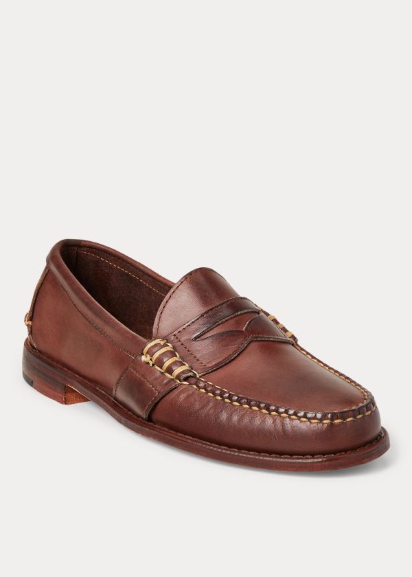 Polo Ralph Lauren Edric Læder Penny Loafers Herre Danmark (JTYBA0947)